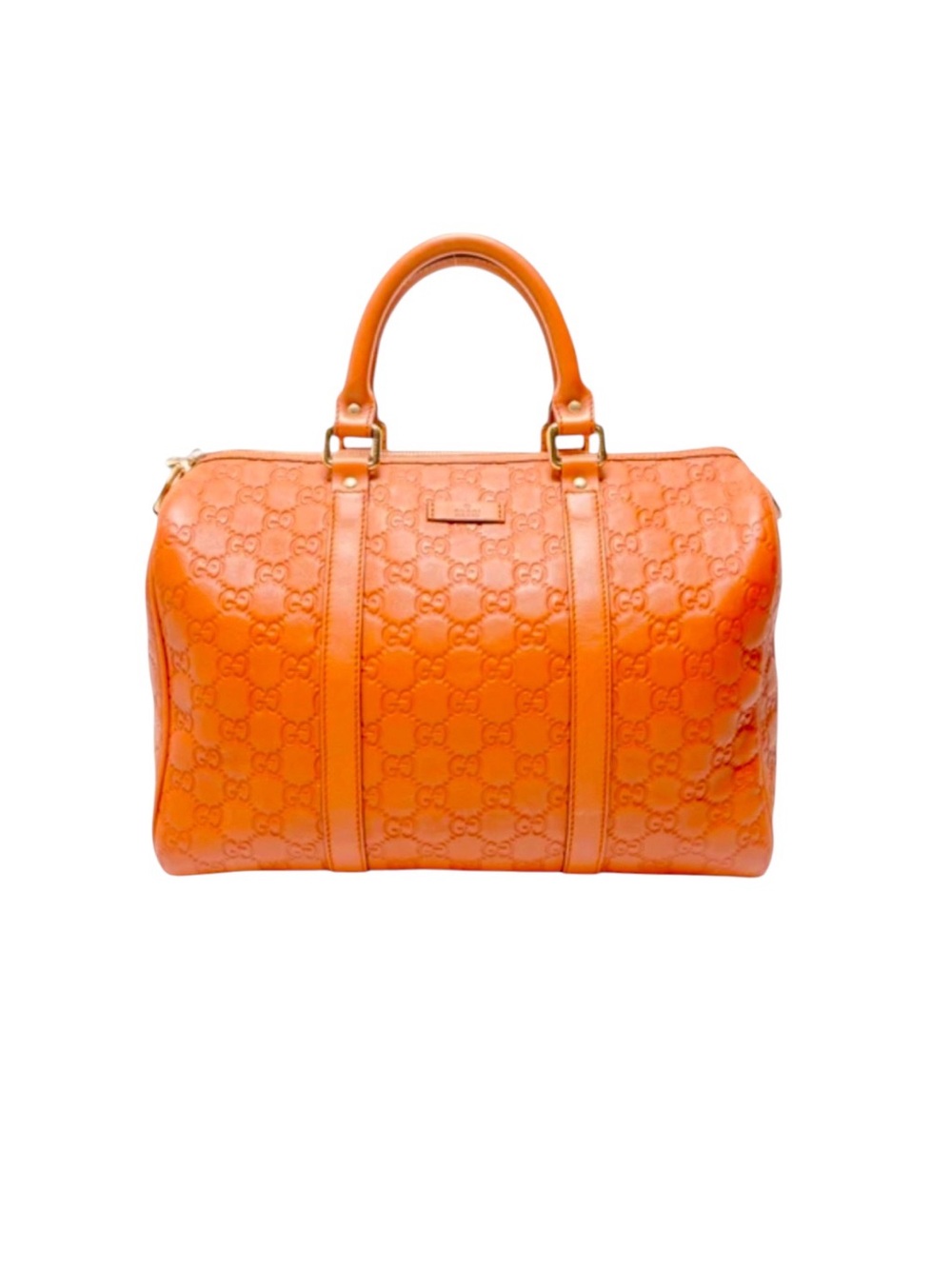 Gucci Guccissima Embossed Monogram Travel Boston Bag